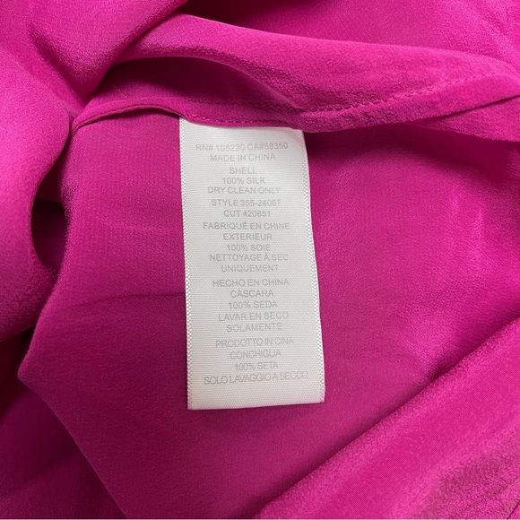 Joie Silk Blouse Women's Size‎ Small Pink Magenta Aruna Sleeveless Top Loose Fit - Picture 8 of 10